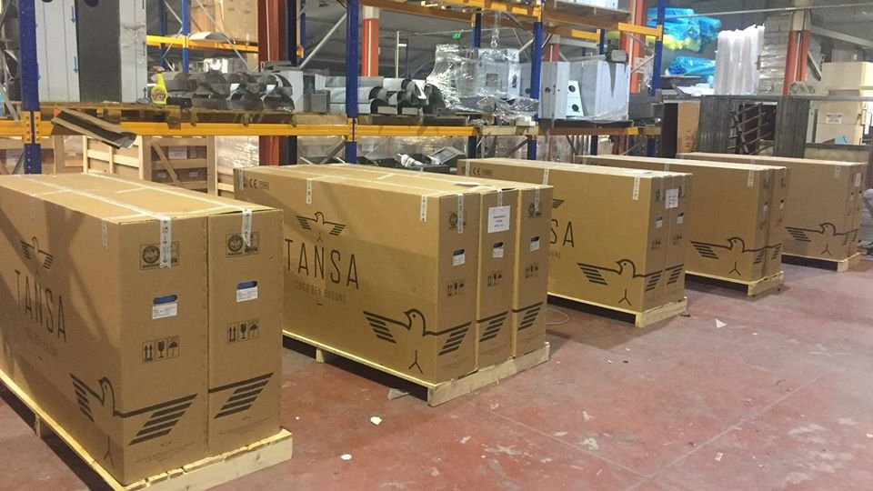 Entrepôt Tansa Miramas - tourniquets emballés prêts à l'expédition